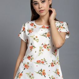 BAESD Floral Printed Crepe Top-image-79