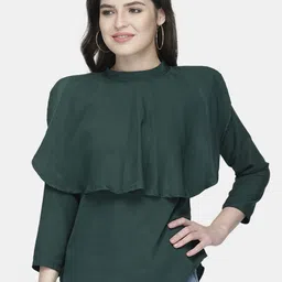 Sayesha Green Crepe Top-picture-50