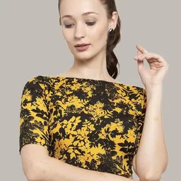 J Style Print Crepe Top-image-8