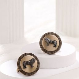 COSA NOSTRAA Men Textured Cufflink-image-89