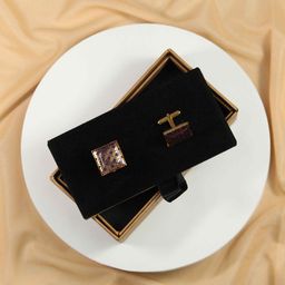 Tossido Gold-Plated Square Cufflink-image-64