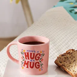 Chumbak Peach Printed Microwavable and Dishwasher Safe Ceramic Matte Mug 300ml-image-97