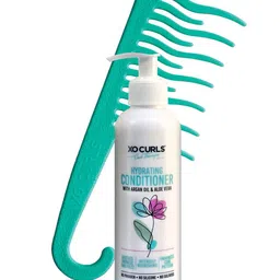 XO CURLS Curl Therapy Hydrating Conditioner - 100ml with Detangling Comb-11