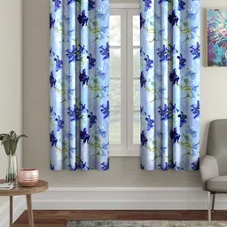 Home Sizzler Blue Set of 2 Window Curtains-image-47