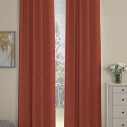 Myntra Elegant Homes Rust Set of 2 Door Curtain-32