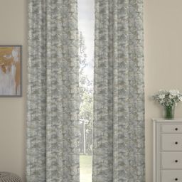 Myntra Elegant Homes Sea Green & White Set of 2 Door Curtain-34