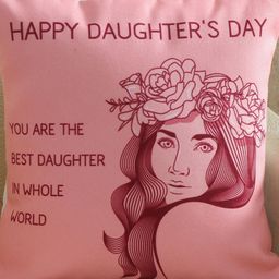 fnp  White & Pink Printed Square Shaped Pre-Filled Cushions-image-20