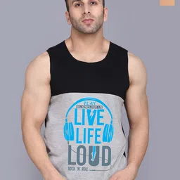 SLOWLORIS Pack Of 2 Printed Gym Innerwear Vests SL26 COMBO (LOUD BLKGRY) (ADV BLKRST)-image-36