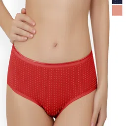 Bella Voste Pack of 3 Polka Dot Printed Anti Bacterial Hipster Briefs-picture-15