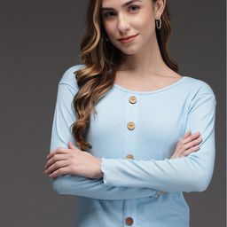 BAESD Long Sleeves Ribbed Pure Cotton Top-image-40