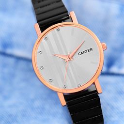 Sandy D Carter Women Embellished Dial Analogue Watch SDC24-59-RG-WH-image-82