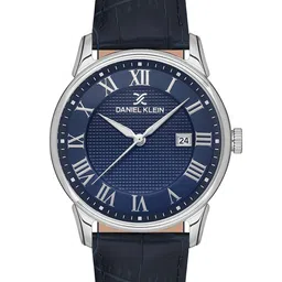 Daniel Klein Men Round Shaped Dial & Leather Textured Straps Analogue Watch DK.1.13652-3-23
