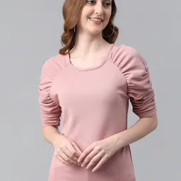 BAESD Puff Sleeves Knitted Top-image-99