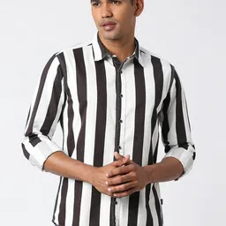 Pepe Jeans Relaxed Striped Spread Collar Casual Shirt-picture-27
