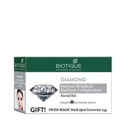 Biotique Diamond Facial Kit with Swiss Magic Dark Spot Corrector 15 g-image-33