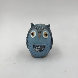 Aura Blue & Grey Owl Figurine Showpiece-image-9
