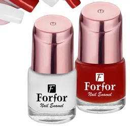 FORFOR Set of 2 Perfect Stay Rose Gold Glossy Long-Lasting Nail Polishes - 6ml each-11