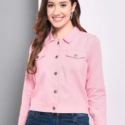Funday Fashion Organic Cotton Crop Denim Jacket-69