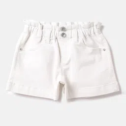 United Colors of Benetton Girls Loose Fit High-Rise Denim Shorts-image-67