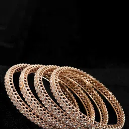 NMII Set Of 4 Zircon Studded Bangles-35