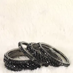 NMII Set Of 6 Beaded Kada Bangles-77