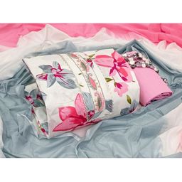 SALWAR STUDIO Women White & Pink Printed Pure Cotton Unstitched Dress Material-image-97