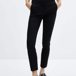 MANGO Women Skinny Fit Cropped Trousers-image-92