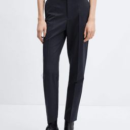 MANGO Women Straight Fit Trousers-image-58