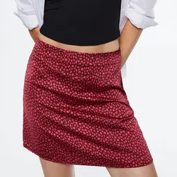 MANGO Animal Print Straight Mini Skirt-picture-18