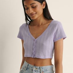 NA-KD Lavender Self-Design Crop Top-image-17