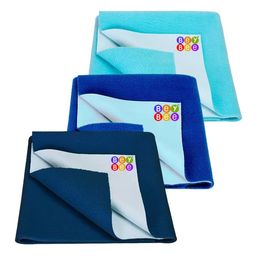 BeyBee Kids 3-Pcs Cotton Waterproof & Reusable Cotton Mattress Protectors-3