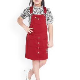 Peppermint Knee Length Dungaree-image-58