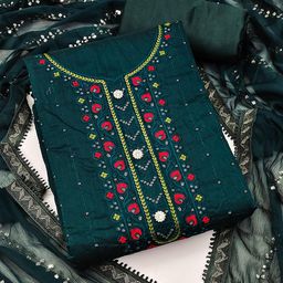 KALINI Embroidered Unstitched Dress Material-image-41