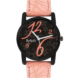 Relish Women Pink Printed Dial & Straps Analogue Watch RE-L086PT-image-3