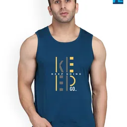 SLOWLORIS Pack Of 2 Printed Cotton Gym Vests-SL26 COMBO (LOUD PEACOCK) (KEEP PEACOCK)-image-78