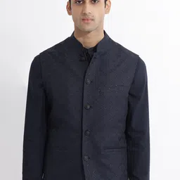 RARE RABBIT Men Medo-B Slim Fit Embroidered Nehru Jacket-picture-53
