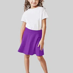BAESD Girls High Waist Flared Skirts-image-22