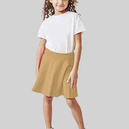 BAESD Girls High Waist Flared Skirts-image-23