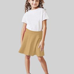BAESD Girls Flared Above knee Skirt-image-126