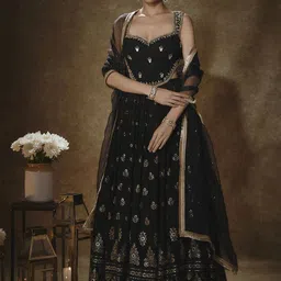 Renee Label Women Embroidered Ready to Wear Lehenga & Blouse With Dupatta-picture-35