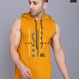 SLOWLORIS Pack of 2 Printed Sleeveless Gym Vests-SL28 COMBO (KEEP MUSTARD) (JUST OLIVE)-picture-3