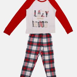 TINY HUG Boys Red & Grey T-shirt with Joggers-92