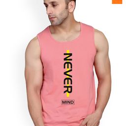 SLOWLORIS Pack of 2 Printed Cotton Innerwear Vests SL26 ( ORANGE KEEP ) ( PEACH NVR )-image-31