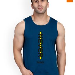 SLOWLORIS Pack of 2 Printed Cotton Innerwear Vests SL26 ( ORANGE KEEP ) ( PEACOCK NVR )-picture-15