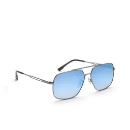 IDEE Men Blue Lens & Silver-Toned Square Sunglasses with Polarised Lens IDS2722C3SG-image-10