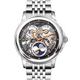 EARNSHAW Men Black Skeleton Dial & Silver Toned Analogue Watch ES-8245-33-Black-14