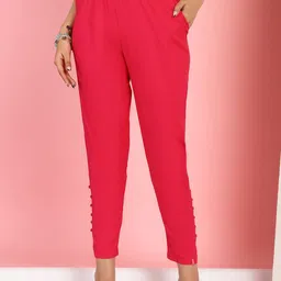 TAG 7 Women Mid Rise Stretchable Cigarette Trousers-image-48