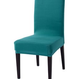 HOKIPO Teal Stretchable Dining Chair Cover Washable Slip Covers-image-44