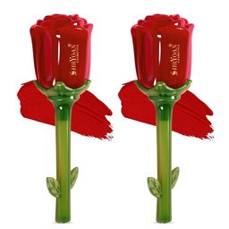 SHRYOAN Rose Set Of 2 Liquid Smudge Proof Sindoor - 6ml Each - Red-58