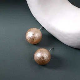 SOHI Gold-Plated Stud Earrings-22